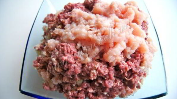 котлеты с куриными сердечками