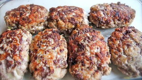 котлеты с куриными сердечками