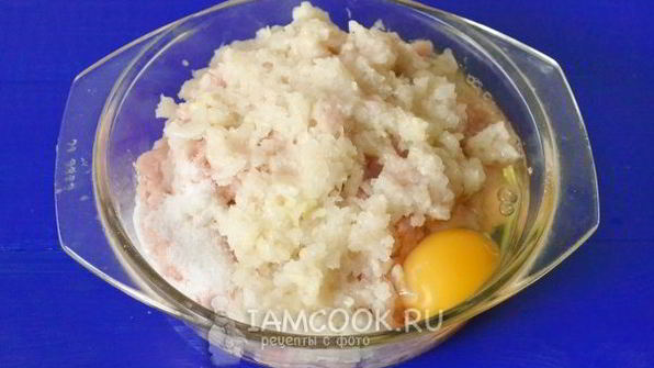 куриные котлеты с грибами