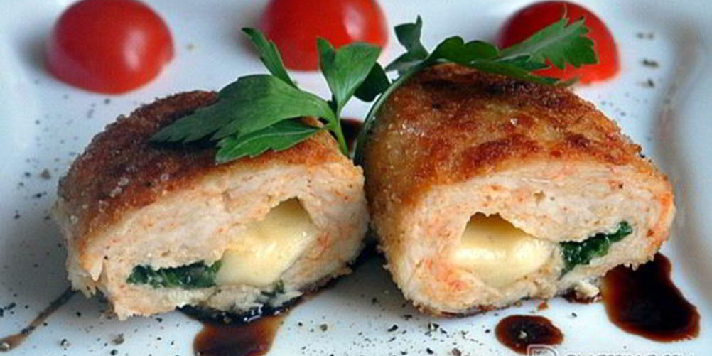 Рецепт куриные котлеты с начинкой из сыра