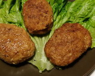 Куриные котлеты с овсяными хлопьями