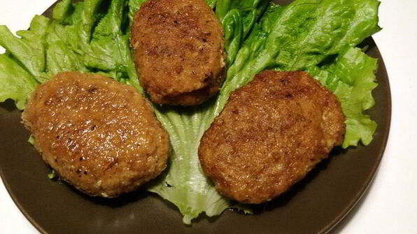 куриные котлеты с овсяными хлопьями