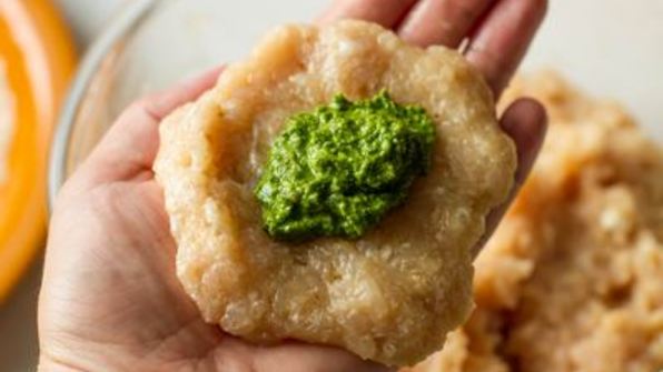 куриные котлеты с песто