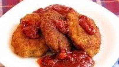 Куриные котлеты в остром соусе