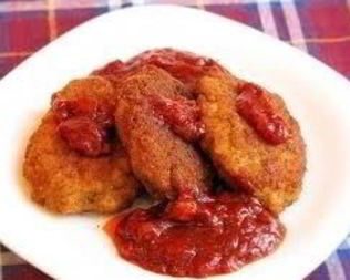 Куриные котлеты в остром соусе
