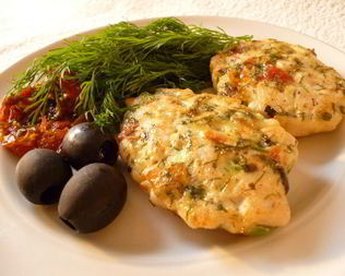 Куриные рубленые котлетки с итальянскими нотками