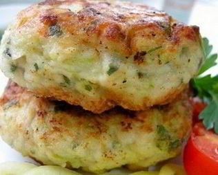Мясные котлеты Сочные с кабачком
