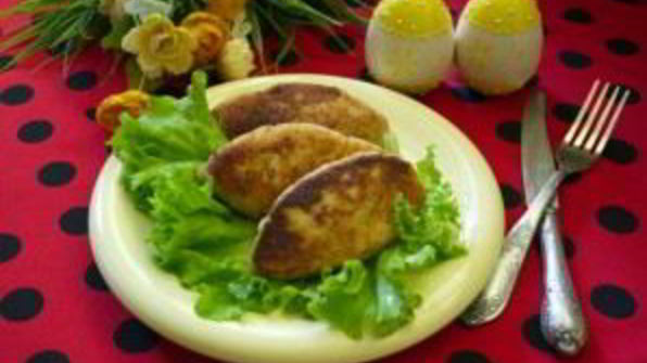 необычные котлеты с мясным фаршем