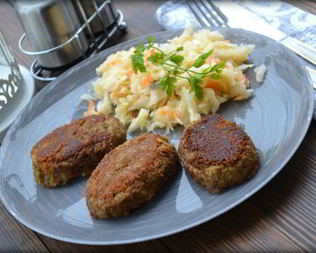 Постные котлеты из чечевицы