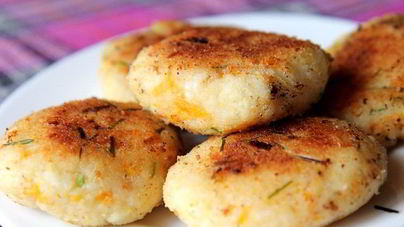 Постные котлеты из риса