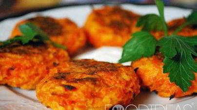 Постные морковные котлеты