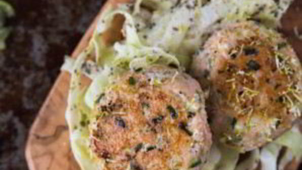 рыбные котлеты с капустой