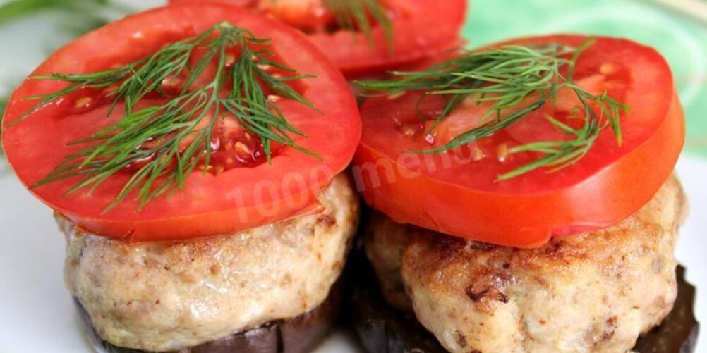 Рецепт свиные котлеты с баклажанами