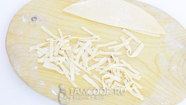 лапша домашняя на яйцах