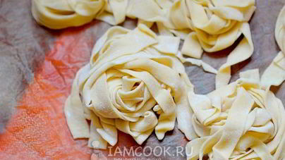 Лапша пшеничная домашняя