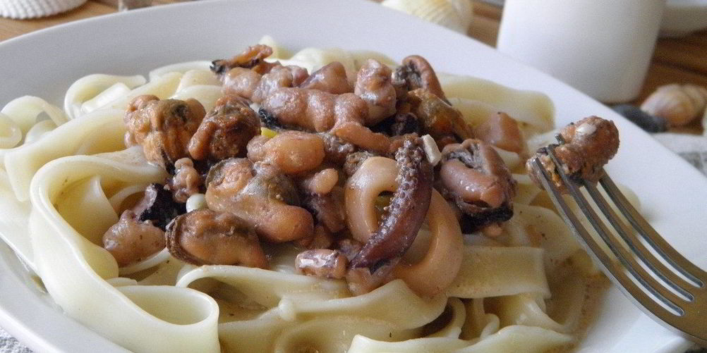 Рецепт лапша с морепродуктами