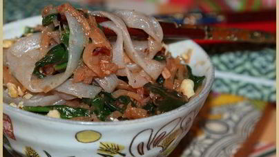 Лапша ширатаки со шпинатом