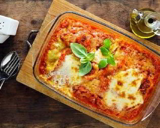 Быстрая томатная лазанья