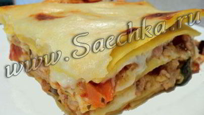 Диетическая лазанья