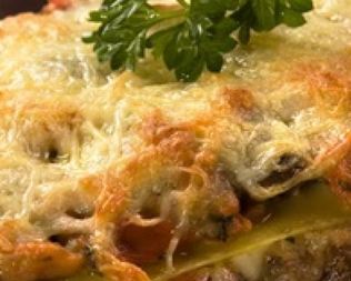 Грибная лазанья