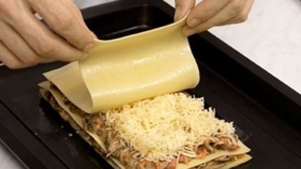 грибная лазанья