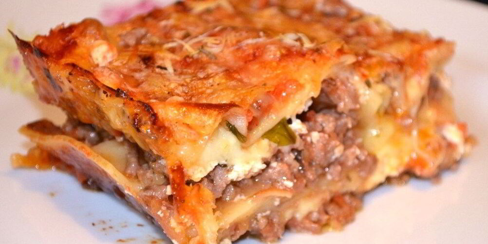 Рецепт иммигрантская лазанья болоньезе с грибами и 3 сырами