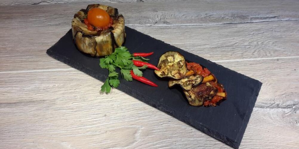 Рецепт лазанья из баклажанов с сыром моцарелла и грибами лисичками