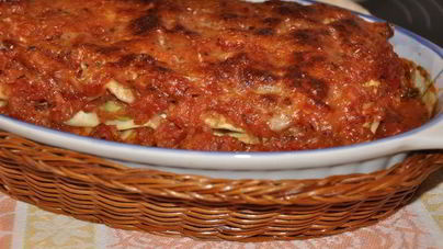 Лазанья нежная овощная