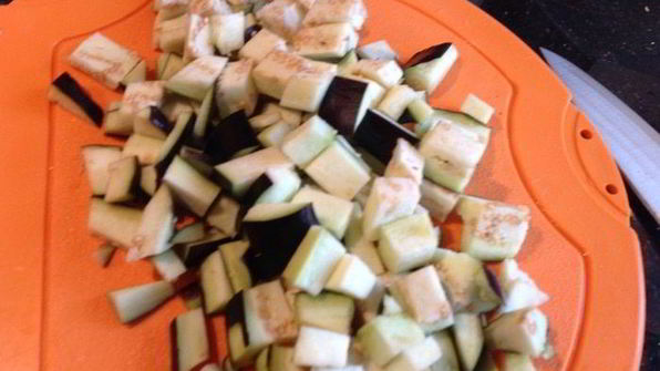 лазанья с баклажанами и индейкой