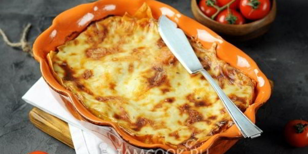 Рецепт лазанья с грибами и сыром