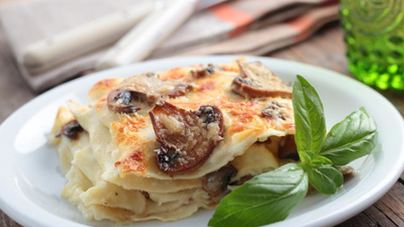 Лазанья с грибами