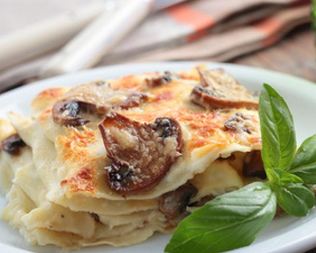 Лазанья с грибами