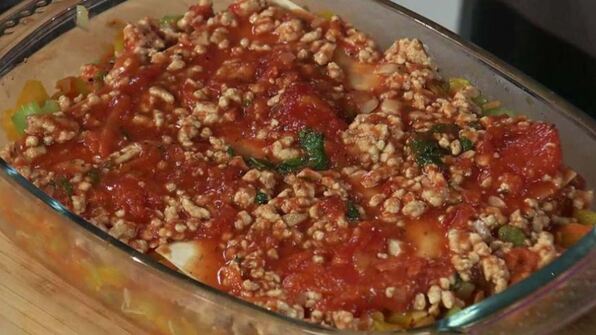 лазанья с индейкой
