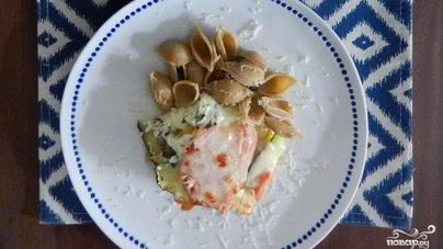 Лазанья с кабачками и помидорами