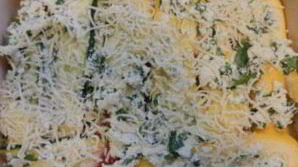 лазанья с кабачками и помидорами