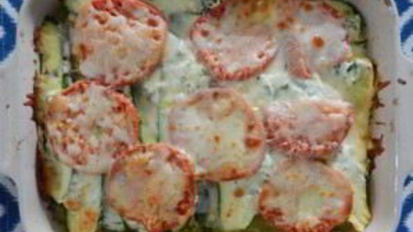 лазанья с кабачками и помидорами