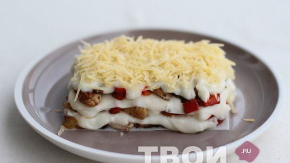 лазанья с курицей