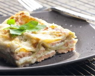 Лазанья с рыбой