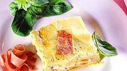 Лазанья с ветчиной