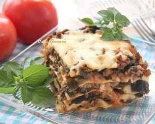Мясная лазанья со шпинатом