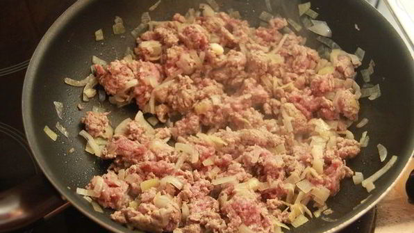 мясная лазанья со шпинатом