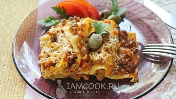 мясная лазанья