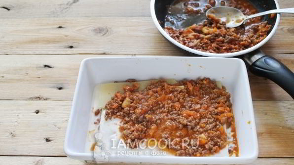 мясная лазанья