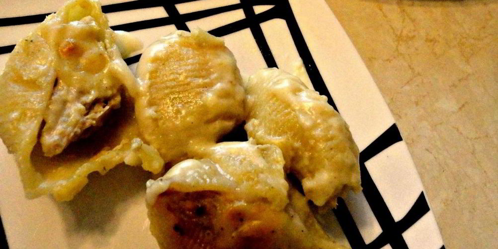 Рецепт фаршированные макароны под соусом бешамель
