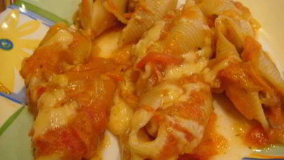 Фаршированные макароны-ракушки