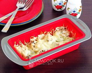 Фаршированные ракушки , запеченные с сыром