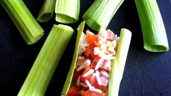 каннелони из порея под сыром