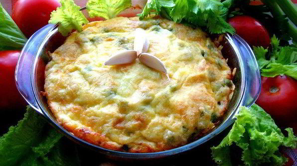 каннелони из порея под сыром