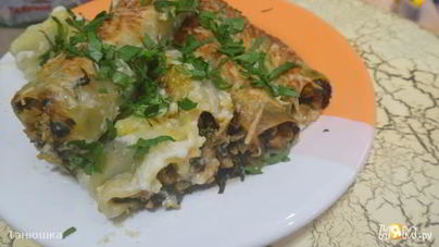 Каннелони со шпинатом
