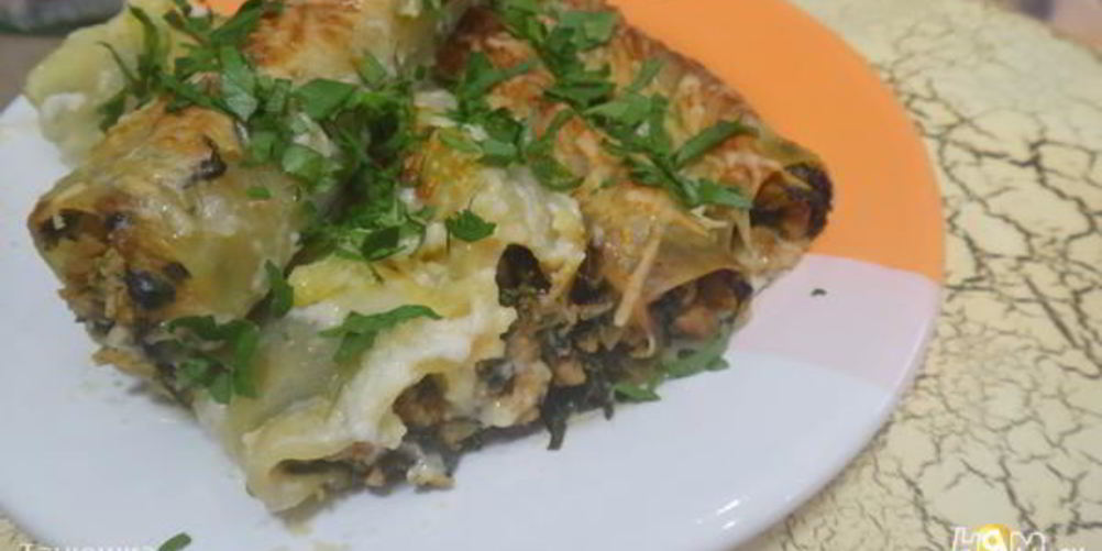 Рецепт каннелони со шпинатом